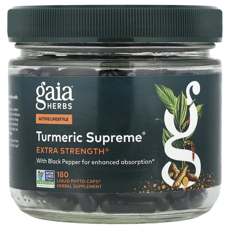 Gaia Herbs, Turmeric Supreme®, 180 Liquid Phyto-Caps®