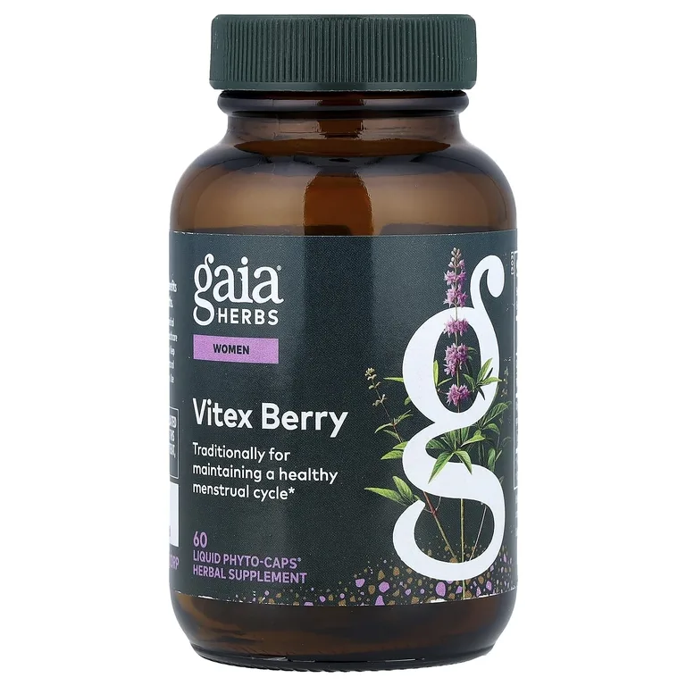 Gaia Herbs, ягоды витекса для женщин, 60 капсул с жидким содержимым