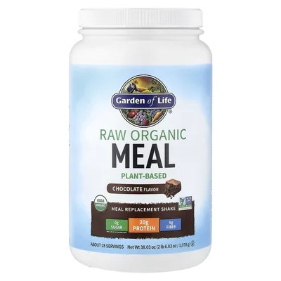 Garden of Life, коктейль для замены приема пищи, со вкусом шоколада, 1078 г (38,03 унции)