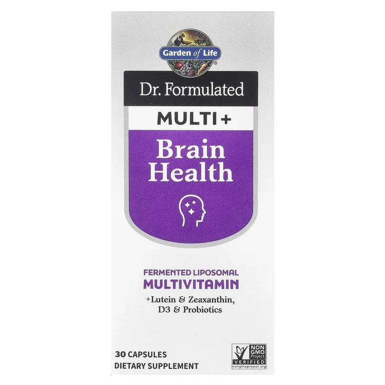 Garden of Life, Компания Dr. Formated Multi +, здоровье мозга, 30 капсул