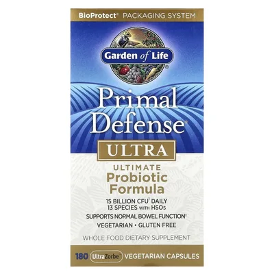 Garden of Life, универсальная пробиотическая формула, 180 вегетарианских капсул UltraZorbe