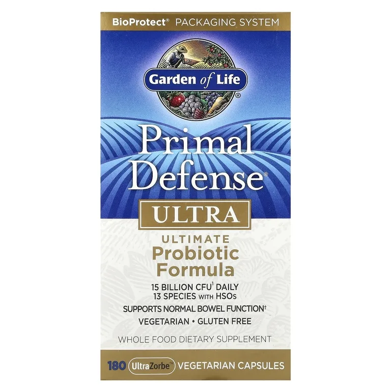 Garden of Life, универсальная пробиотическая формула, 180 вегетарианских капсул UltraZorbe