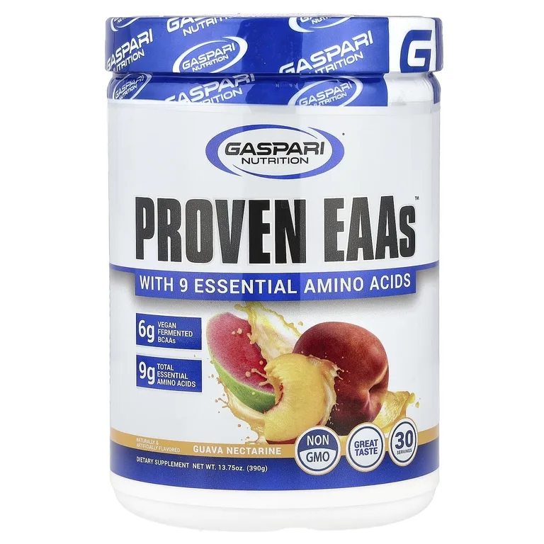 Gaspari Nutrition, Proven EAAs™ с 9 незаменимыми аминокислотами, со вкусом гуавы и нектарина, 390 г (13,75 унции)