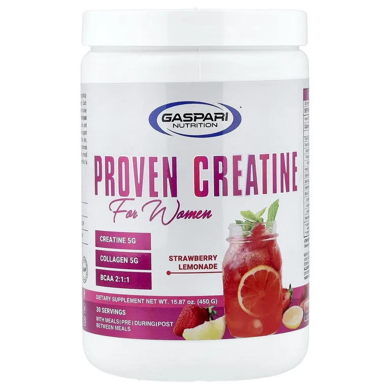 Gaspari Nutrition, Proven креатин для женщин, со вкусом клубничного лимонада, 450 г (15,87 унции)