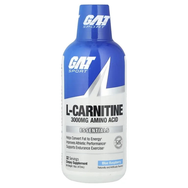 GAT, Sport, L-карнитин, голубая малина, 473 мл (16 унций)