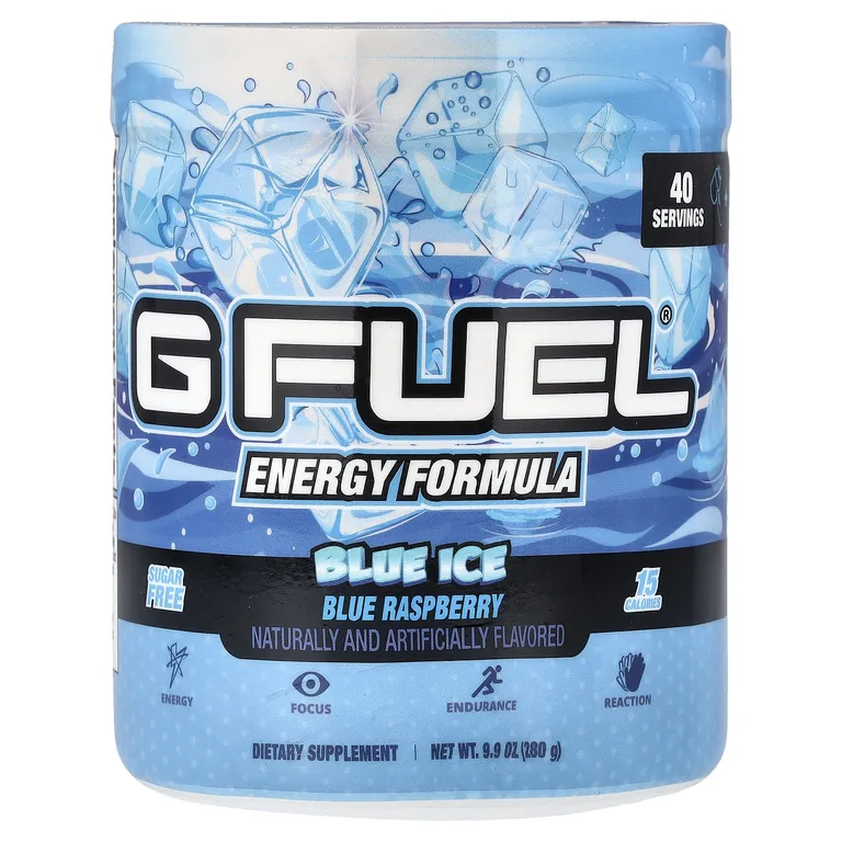 GFUEL, Energy Formula, голубой лед, голубая малина, 280 г (9,9 унции)