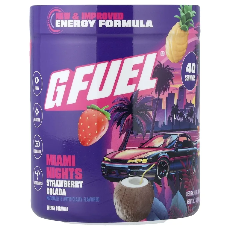 GFUEL, Energy Formula, Mineral Nights, клубничный коктейль, 248 г (8,7 унции)