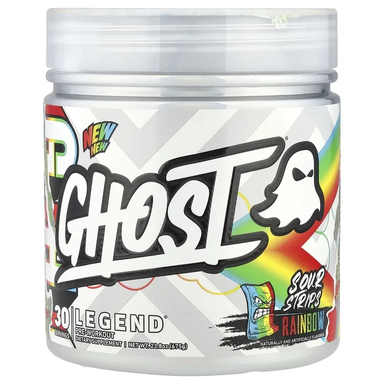Ghost, Legend® Pre-Workout, Sour Strips® Rainbow, 675 г (23,8 унции)