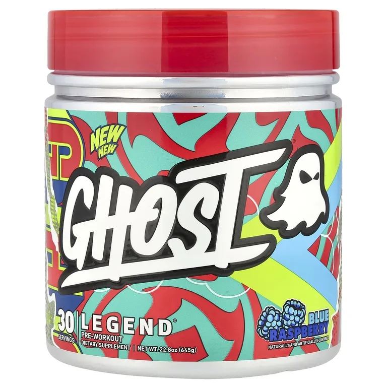 Ghost, Legend®, предтренировочный комплекс, голубая малина, 645 г (22,8 унции)