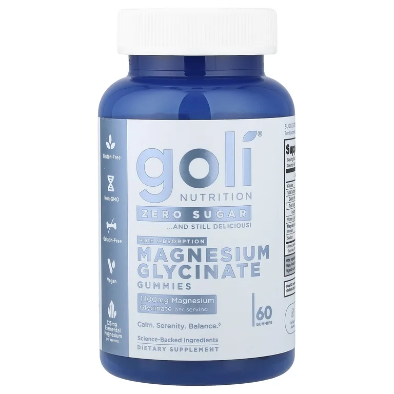 Goli Nutrition, жевательные глицинат магния, 60 жевательных таблеток