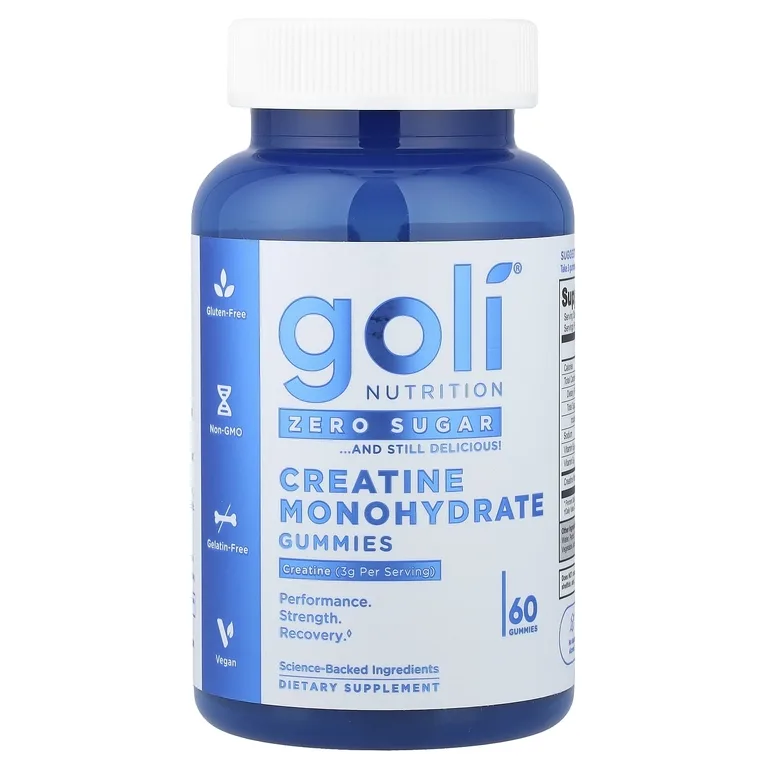 Goli Nutrition, Жевательные мармеладки с моногидратом креатина, 60 жевательных таблеток