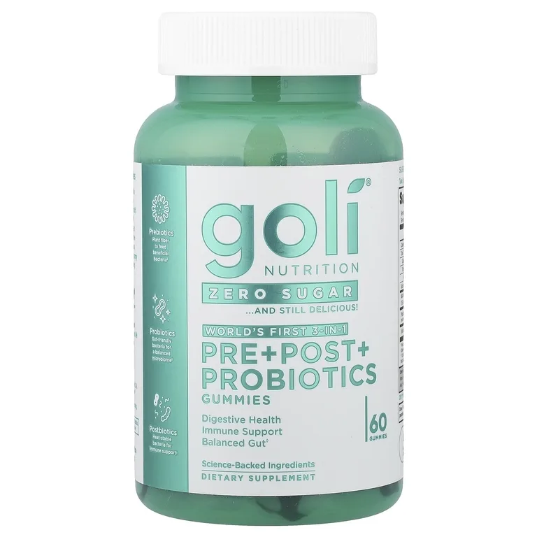 Goli Nutrition, жевательные таблетки пре, пост и пробиотики, 60 жевательных конфет