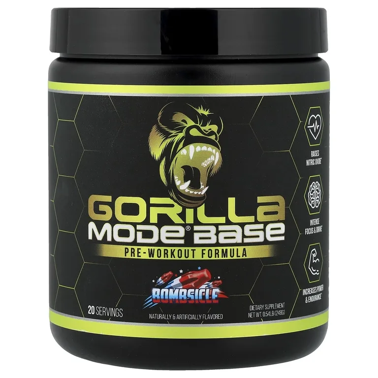 Gorilla Mind LLC, Mode® Base, предтренировочная добавка, Bombscle, 248 г (0,54 фунта)