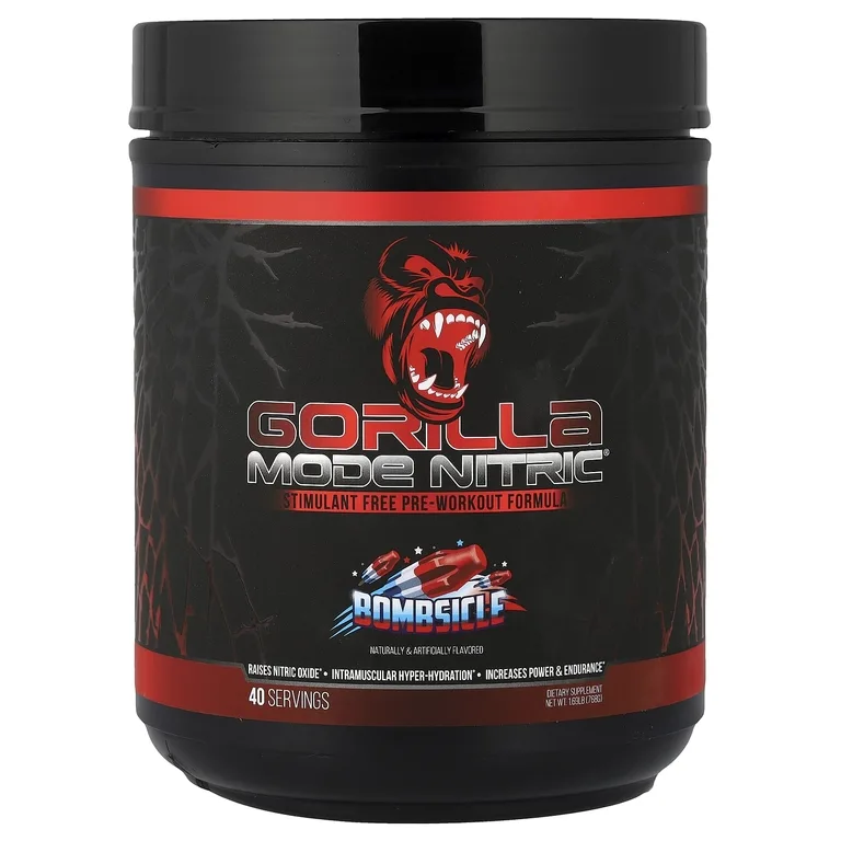 Gorilla Mind LLC, Mode Nitric®, предтренировочная добавка без стимуляторов, Bombscle, 768 г (1,69 фунта)