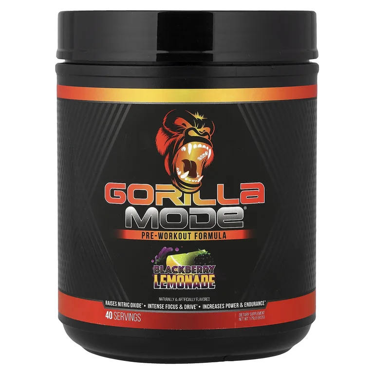 Gorilla Mind LLC, Mode®, предтренировочная добавка, со вкусом ежевики и лимонада, 812 г (1,79 фунта)