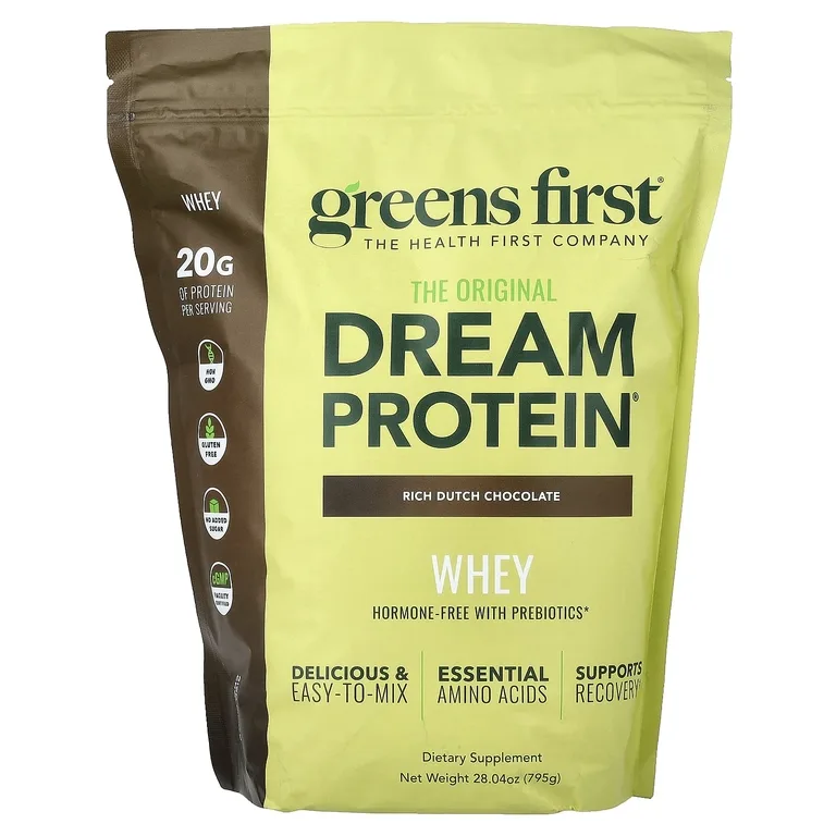 Greens First, Dream Protein™, сывороточный протеин, насыщенный голландский шоколад, 795 г (28,04 унции)