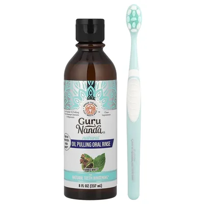 GuruNanda, натуральный ополаскиватель для рта, для полоскания рта, Farmed Mint™, 237 мл (8 жидк. унций)