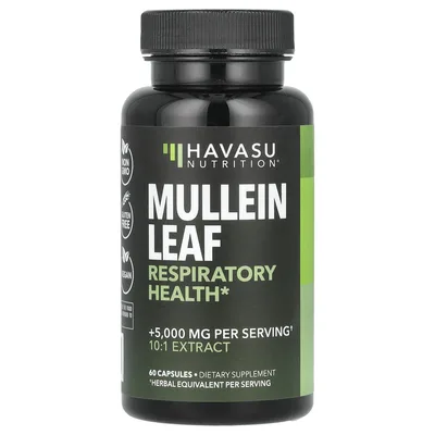 Havasu Nutrition, Листья коровяка, 500 мг, 60 капсул