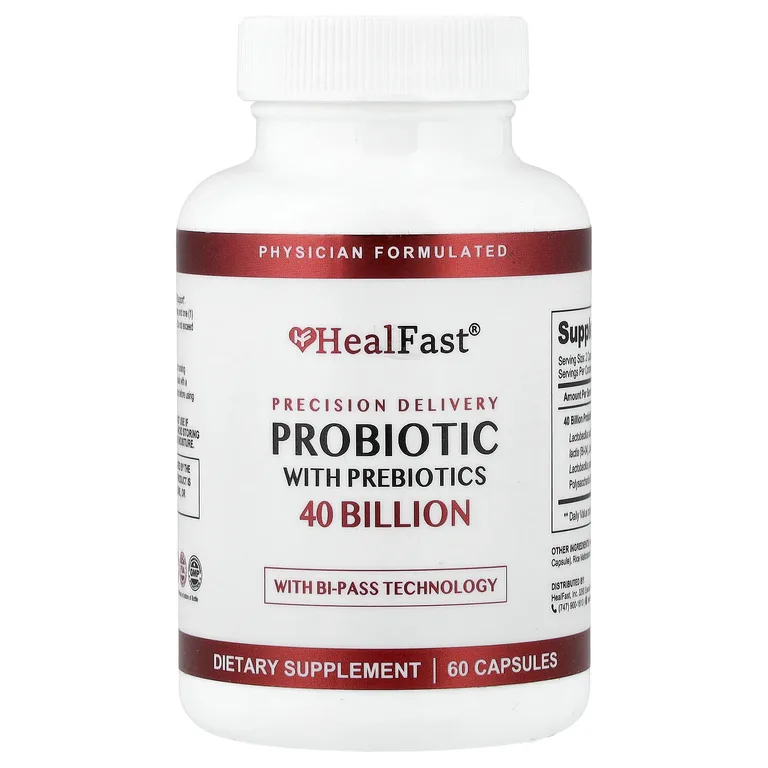 Healfast, пробиотик с пребиотиками, 60 капсул