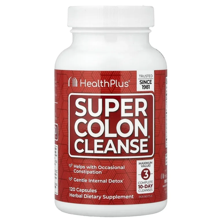 Health Plus, комплекс для поддержки нормальной работы кишечника и помощи при периодических запорах, 120 капсул