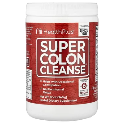 Health Plus, средство для очищения толстой кишки, 340 г (12 унций)