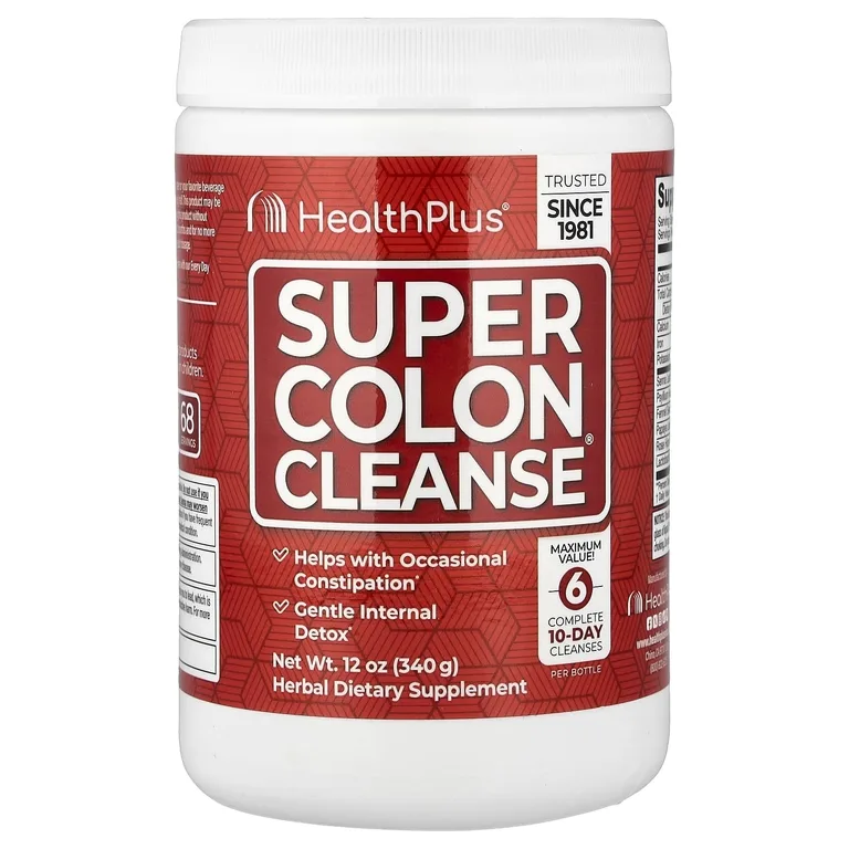 Health Plus, средство для очищения толстой кишки, 340 г (12 унций)
