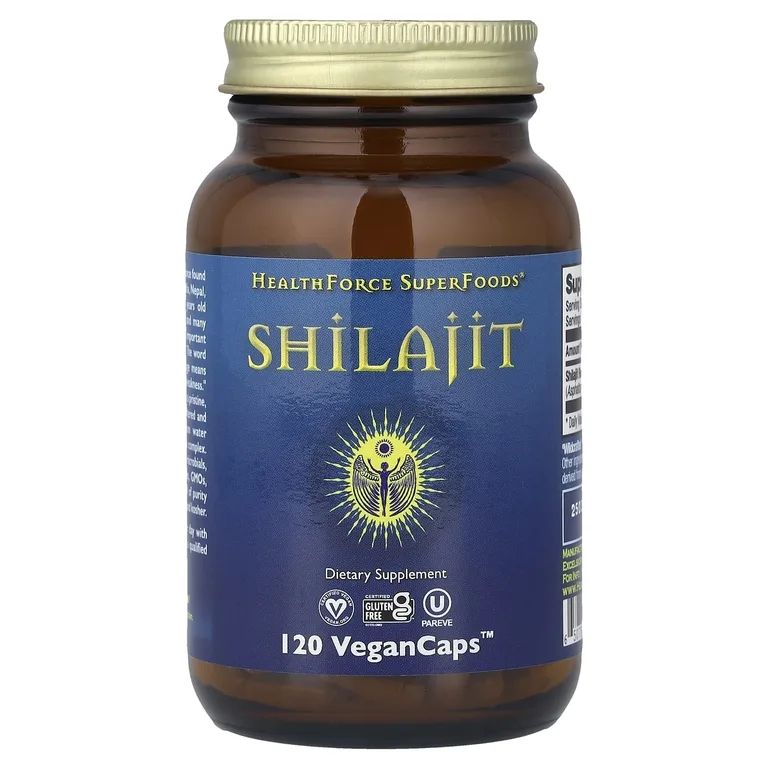 HealthForce Superfoods, Мумие, 120 веганских капсул (200 мг на капсулу)
