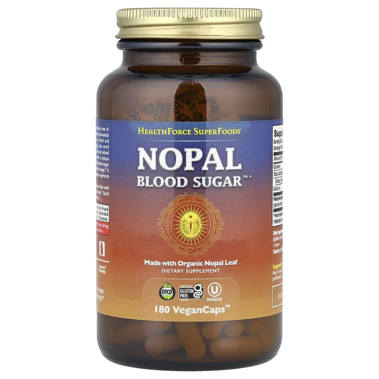 HealthForce Superfoods, нопал (кактус опунция), 180 веганских капсул (500 мг на капсулу)