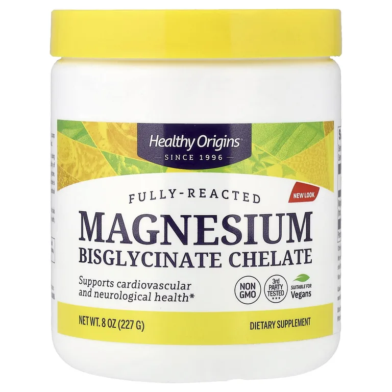 Healthy Origins, хелатный бисглицинат магния, 227 г (8 унций)
