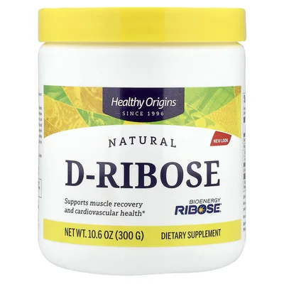 Healthy Origins, натуральная D-рибоза, 300 г (10,6 унции)