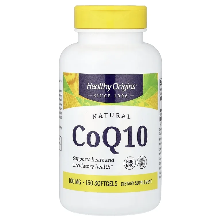 Healthy Origins, натуральный коэнзим Q10, 100 мг, 150 капсул