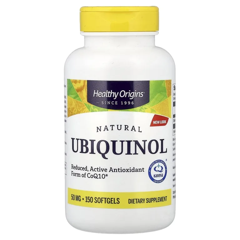 Healthy Origins, натуральный убихинол, 50 мг, 150 капсул