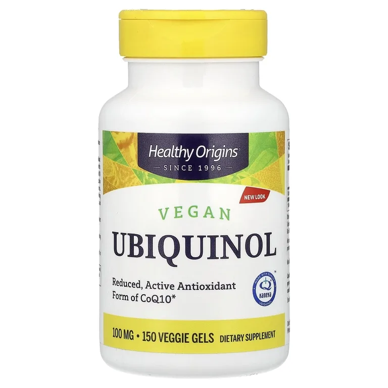 Healthy Origins, веганский убихинол, 100 мг, 150 растительных капсул
