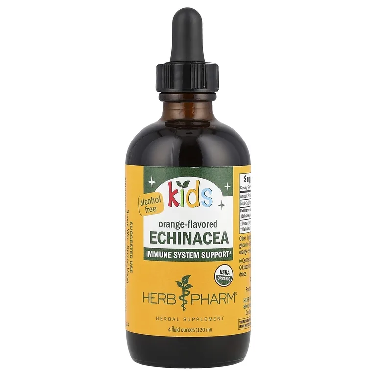 Herb Pharm, эхинацея для детей, без спирта, с апельсиновым вкусом, 120 мл