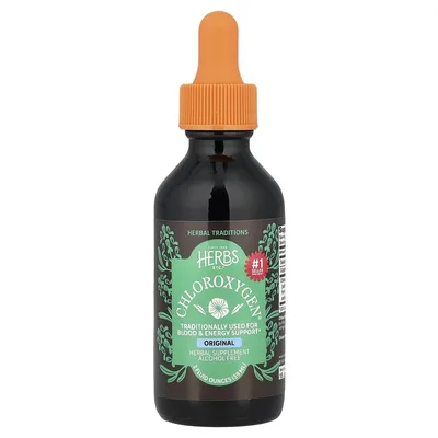 Herbs Etc., Хлорофилловый концентрат, оригинальный вкус, без спирта, 59 мл (2 жидк. унции)