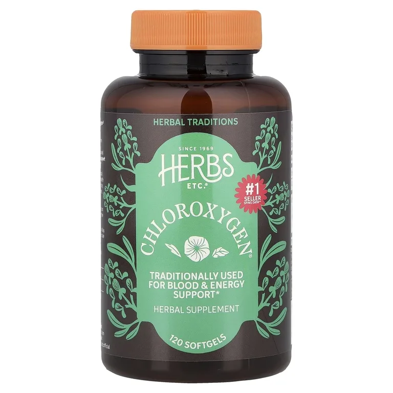 Herbs Etc., Концентрат хлорофилла, 120 капсул
