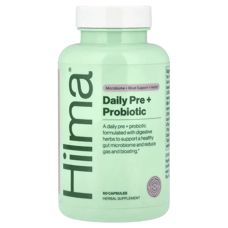 Hilma, Daily Pre + пробиотик, 60 капсул