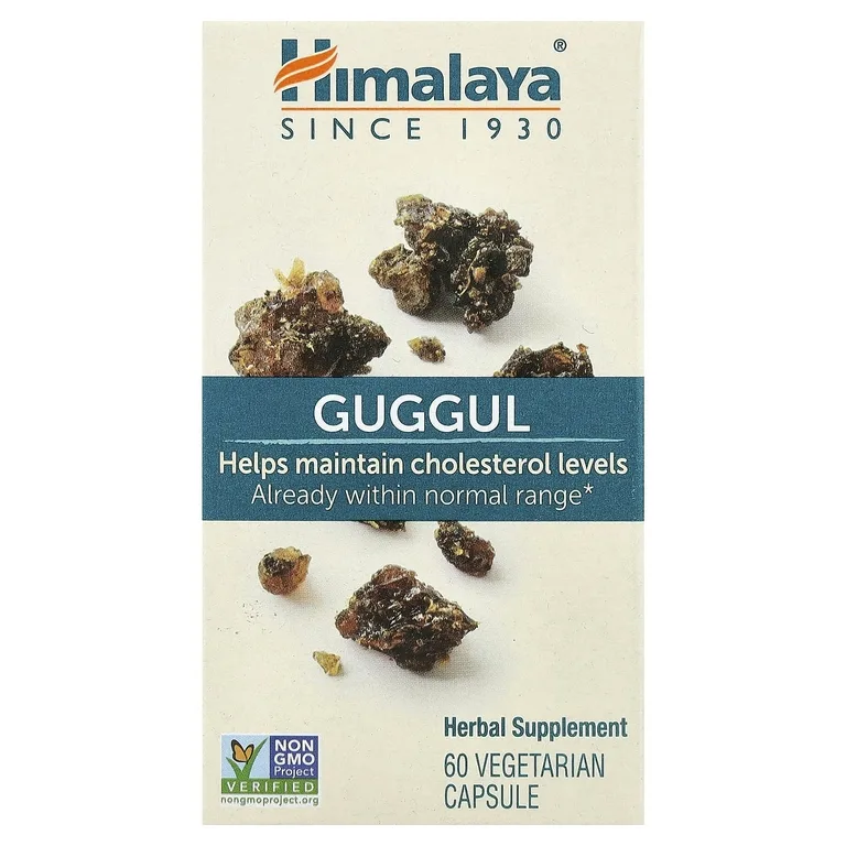 Himalaya, Гуггул, 60 растительных капсул