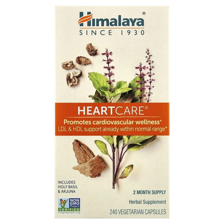 Himalaya, растительный комплекс для здоровья сердечно-сосудистой системы, 240 вегетарианских капсул