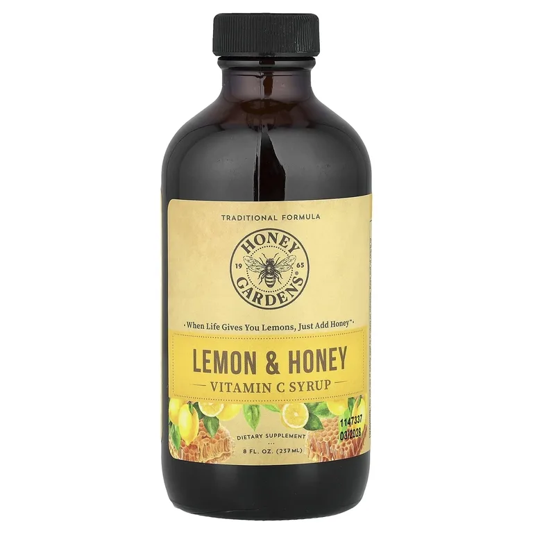 Honey Gardens, Сироп с витамином C, лимон и мед, 237 мл (8 жидк. унц.)