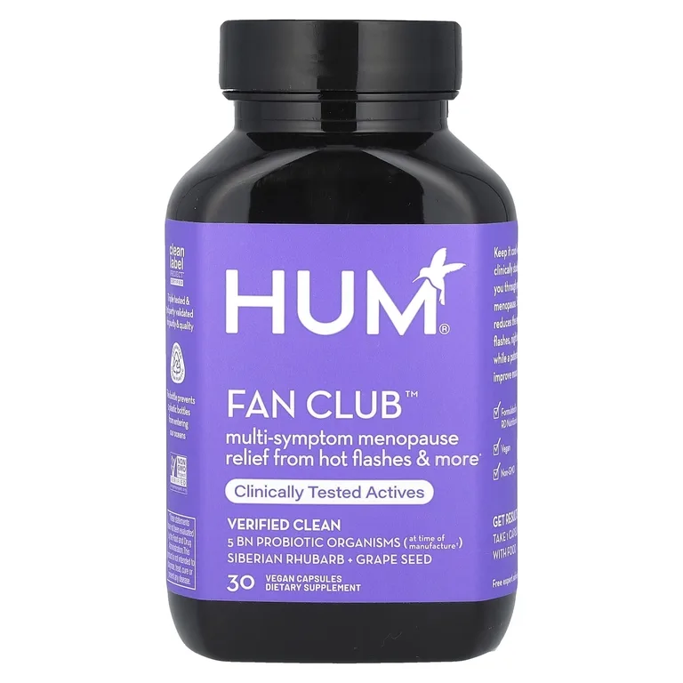HUM Nutrition, Fan Club™, средство для облегчения симптомов менопаузы, 30 веганских капсул