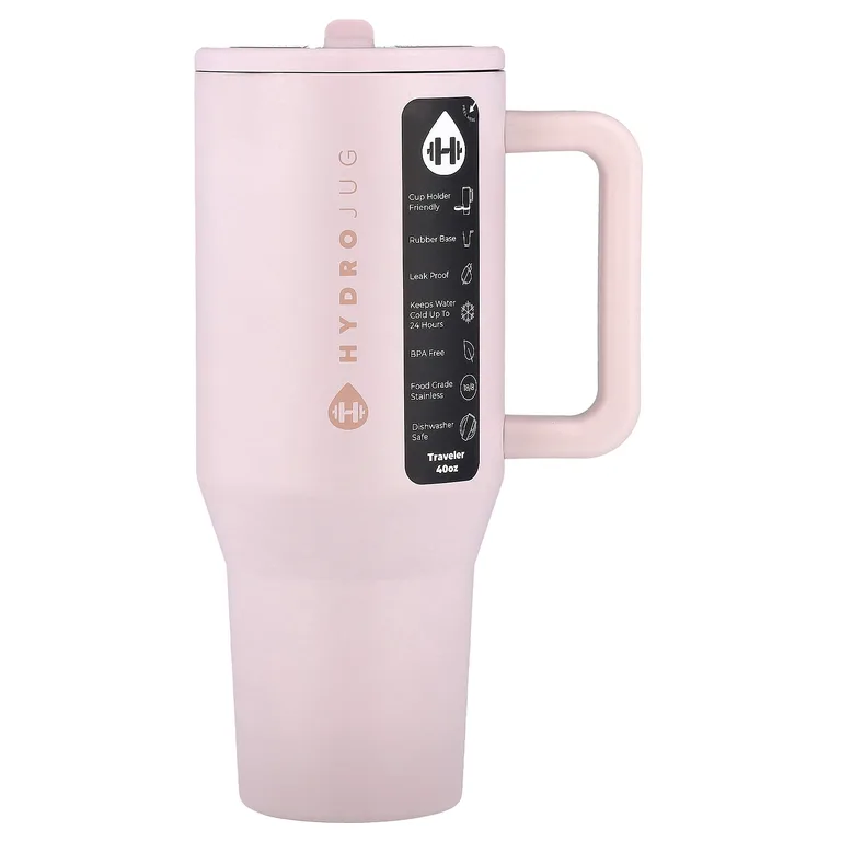 HydroJug, Traveller Tumbler, розовый песок, 118 мл (40 унций)