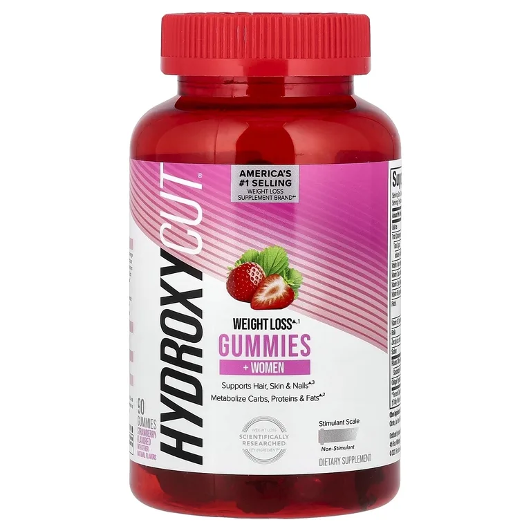 Hydroxycut, жевательные таблетки для снижения веса для женщин, со вкусом клубники, 90 жевательных таблеток