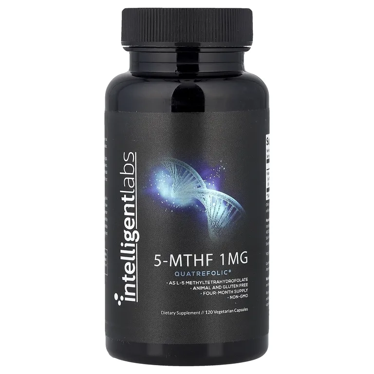 Intelligent Labs, 5-MTHF, 1 мг, 120 растительных капсул