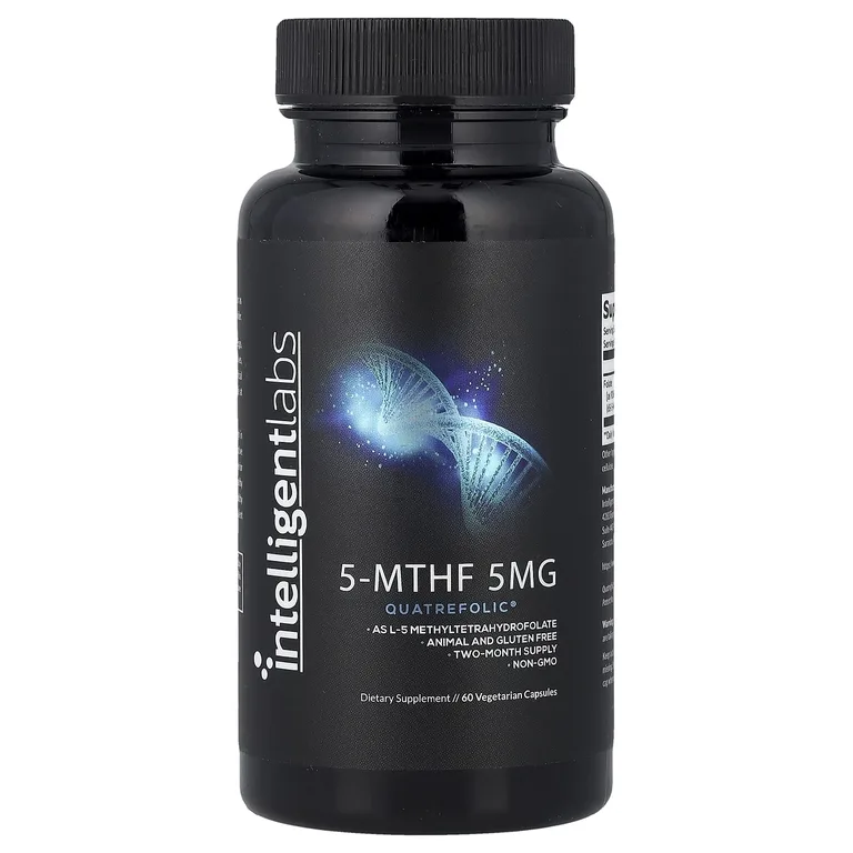 Intelligent Labs, 5-MTHF, 5 мг, 60 вегетарианских капсул