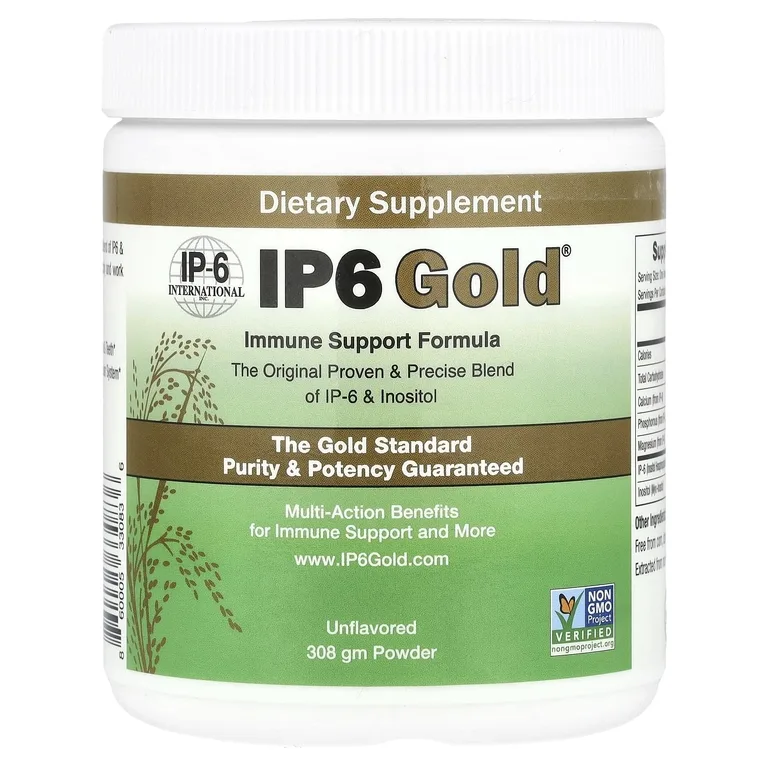 IP-6 International, IP6 Gold®, формула для иммунной поддержки в порошке, без добавок, 308 г
