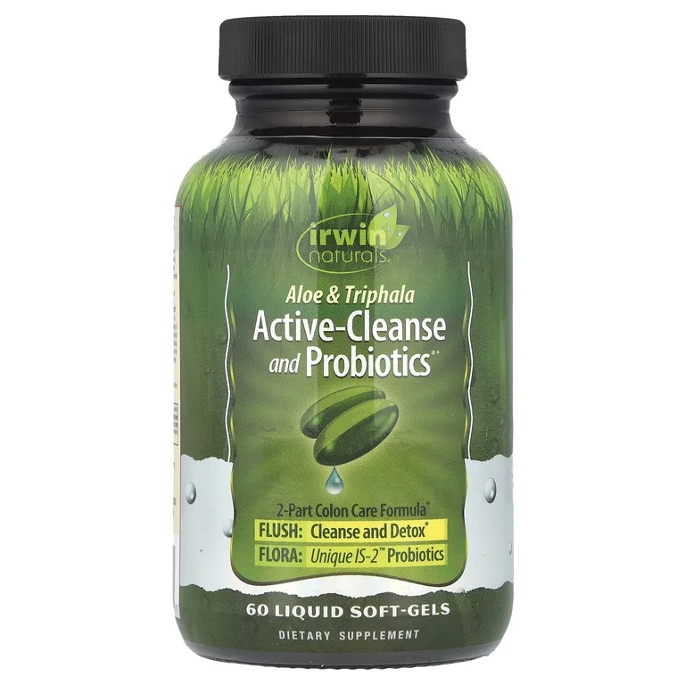 Irwin Naturals, формула для ухода за толстой кишкой, с алоэ и трифалой, 60 мягких желатиновых капсул с жидкостью