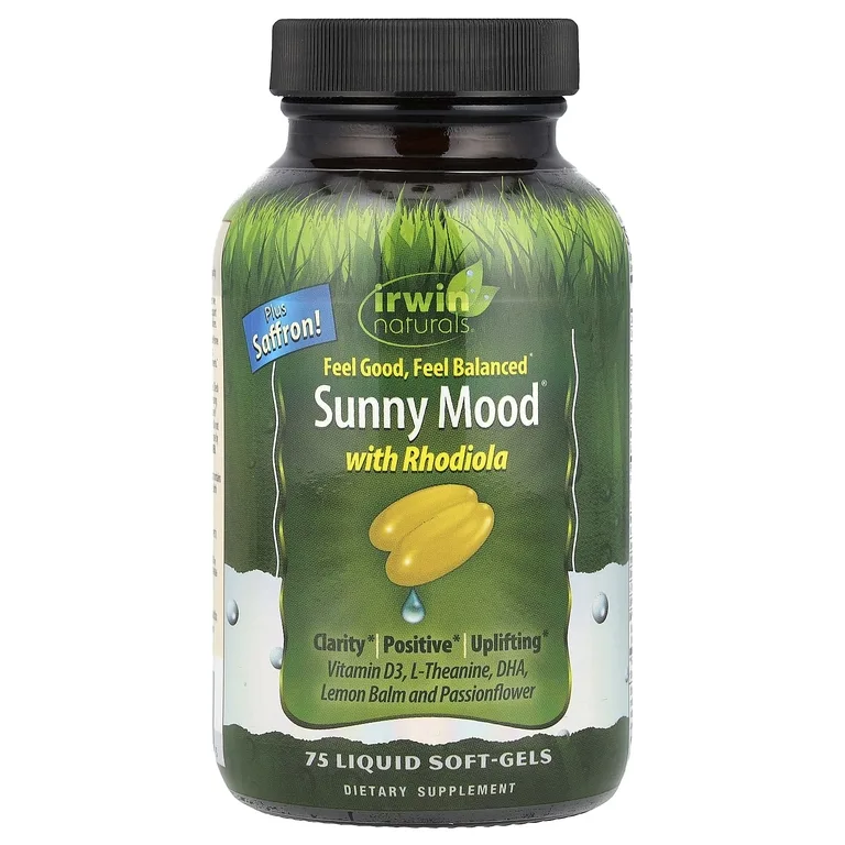 Irwin Naturals, комплекс для улучшения настроения и эмоционального здоровья, 75 желатиновых капсул с жидкостью