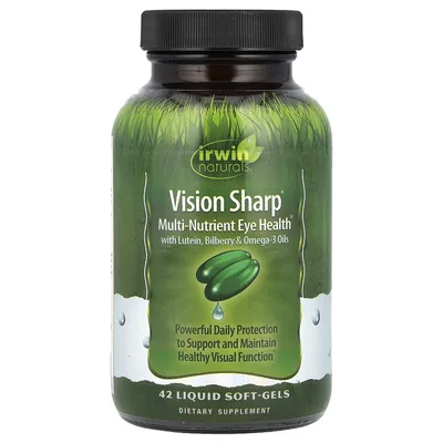 Irwin Naturals, комплексная питательная добавка для здоровых глаз, 42 мягкие желатиновые капсулы с жидкостью