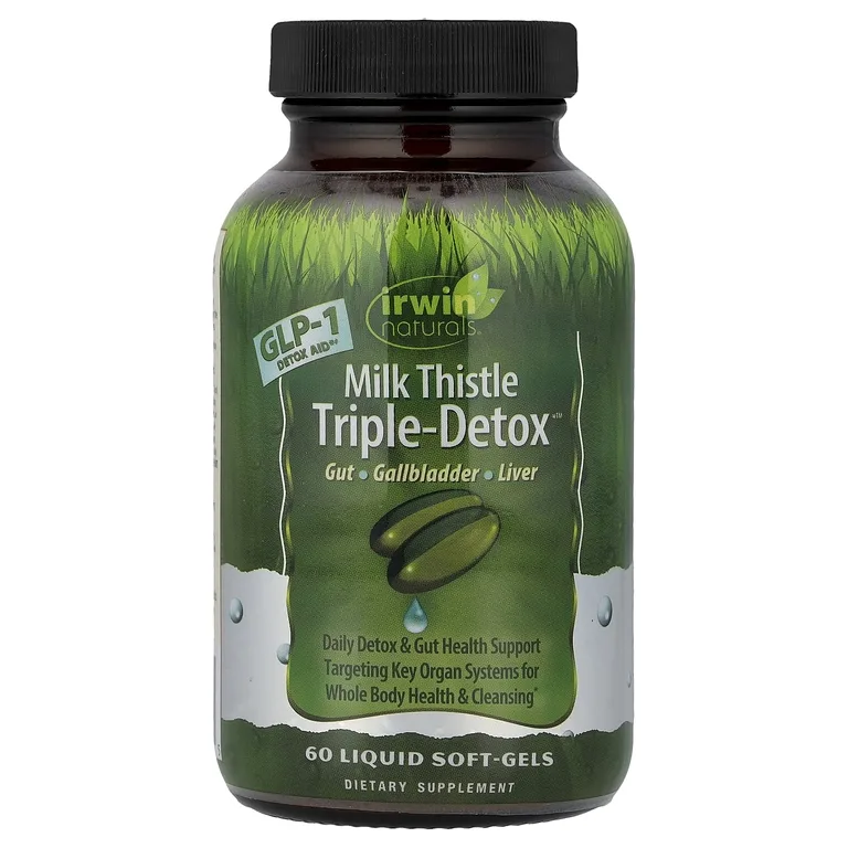 Irwin Naturals, Milk ThistleTriple-Detox™, 60 желатиновых капсул
